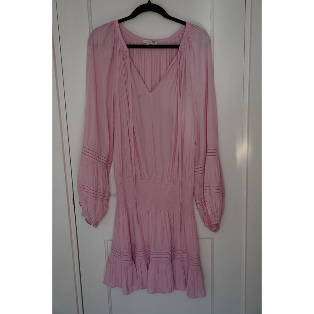 Proenza Schouler White Label Noelle Dress Knit Midi Short Sleeve SZ XL - Picture 4 of 7